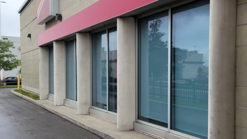 Another CIBC location expertly serviced by First Choice Caulking, where we removed and reapplied caulking to enhance the building's weather resistance and structural integrity.