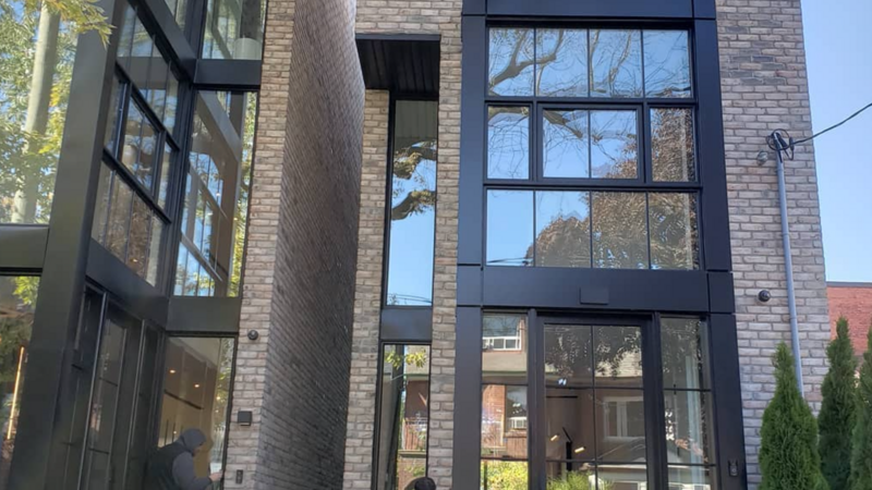 Another outstanding project by First Choice Caulking, showcasing meticulous caulking work on a distinctive and beautifully designed home.